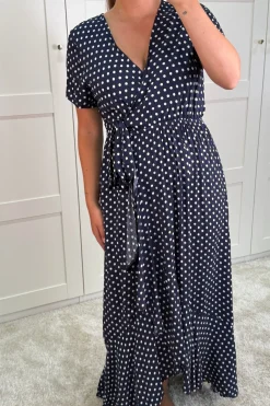 Ginevra Dot Wrap Dress