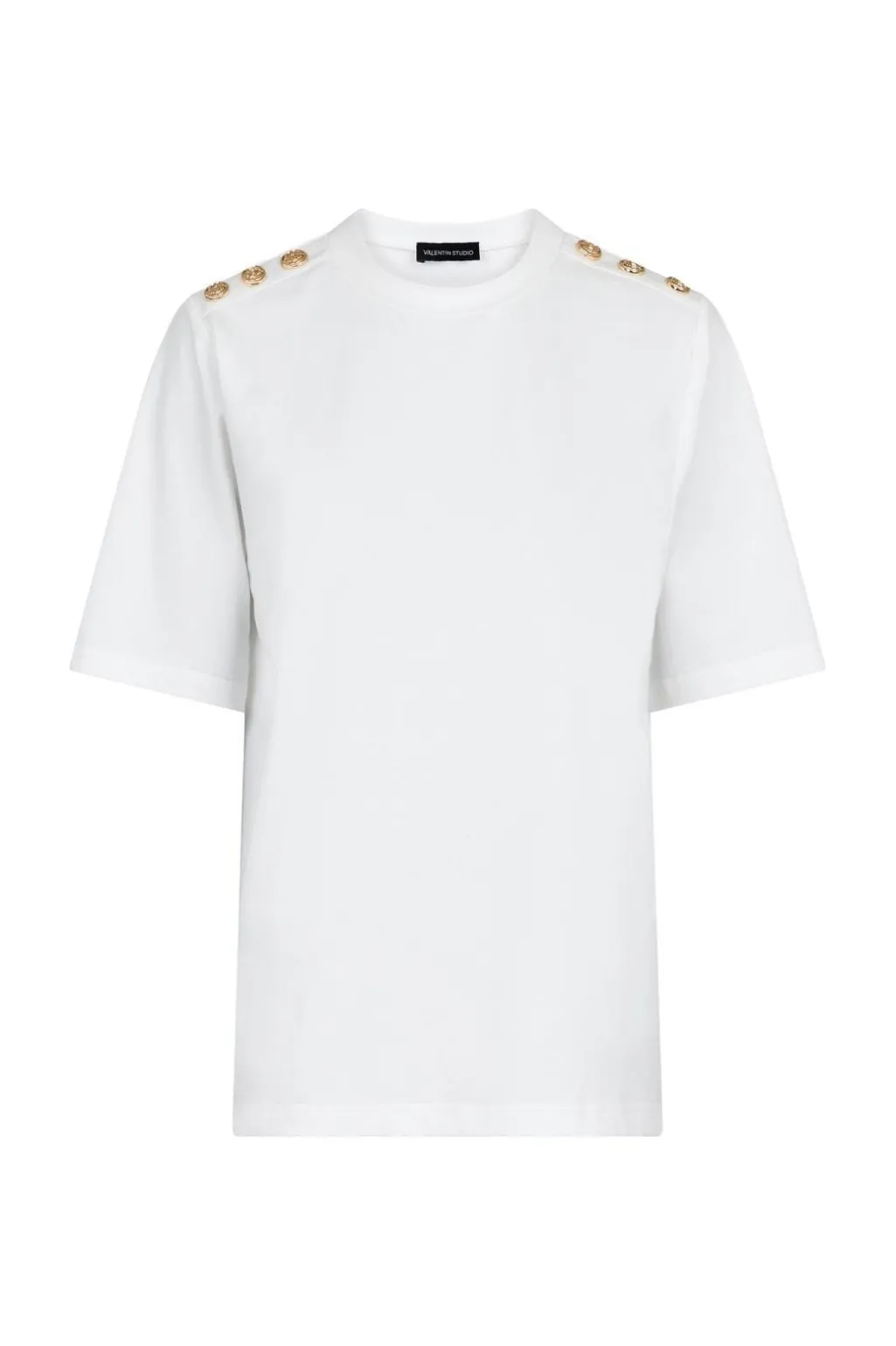 Gold Button Casual T-shirt