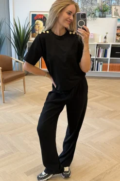 Gold Button Casual T-shirt