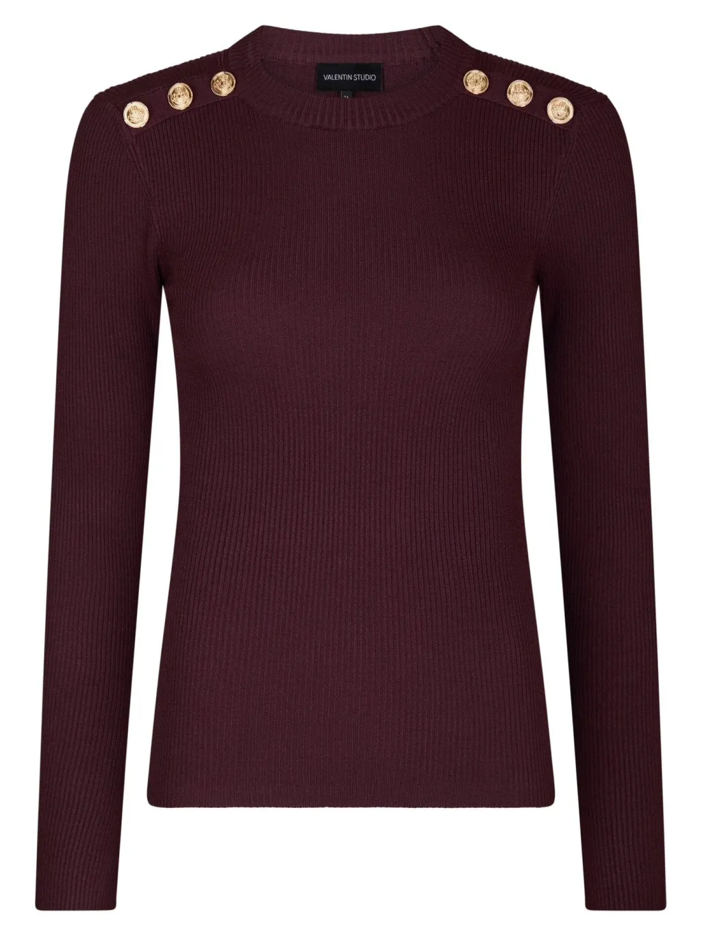 Gold Button Knit Blouse 160471