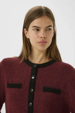 Gzalpha Ls Contrast Cardigan 10910459