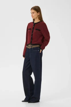 Gzalpha Ls Contrast Cardigan 10910459