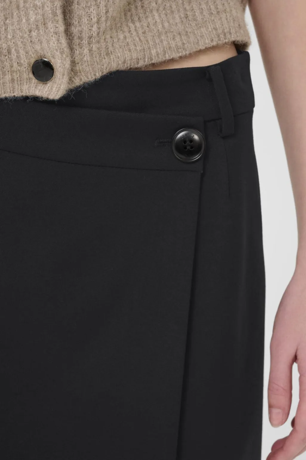 Gzpaula Melange Wrap Skirt 10910495