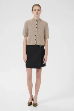 Gzpaula Melange Wrap Skirt 10910495