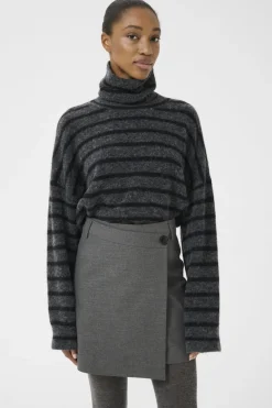 Gzpaula Melange Wrap Skirt 10910495