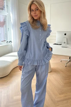 Hannah Pants White Stripes