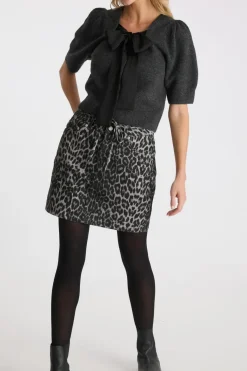 Henrietta Leopard Skirt