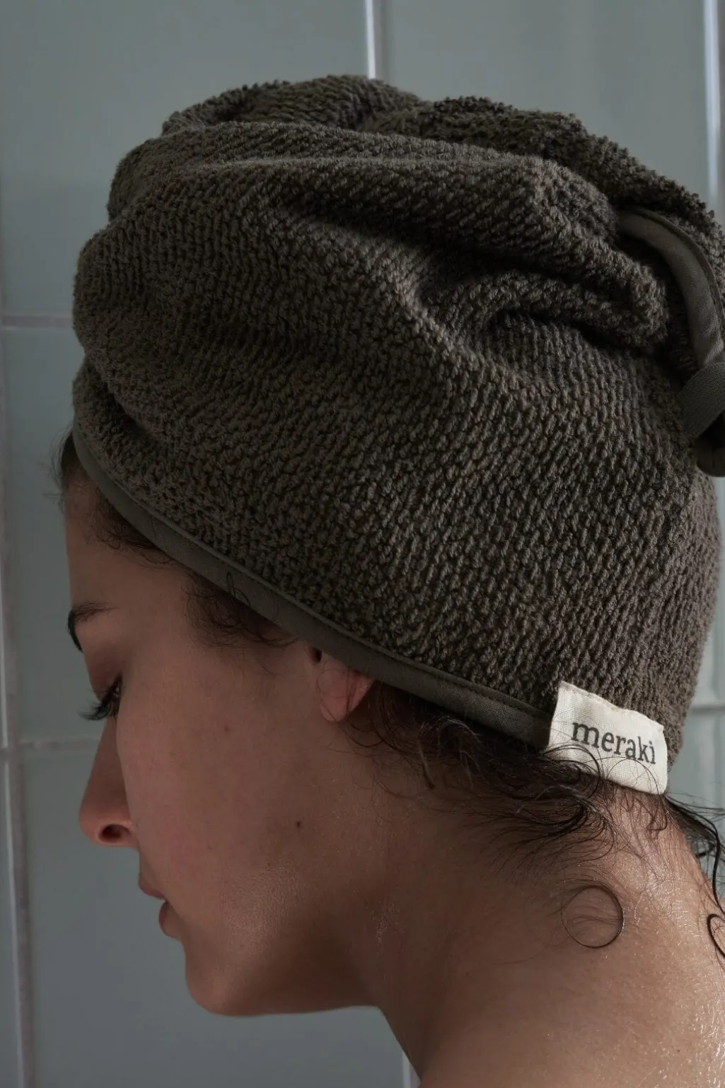 Hårhåndklæde, Solid, Army