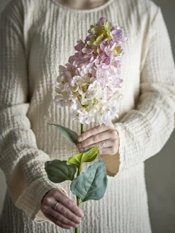 Hydrangea Stilk, Rosa, Kunstige Blomster 82072033