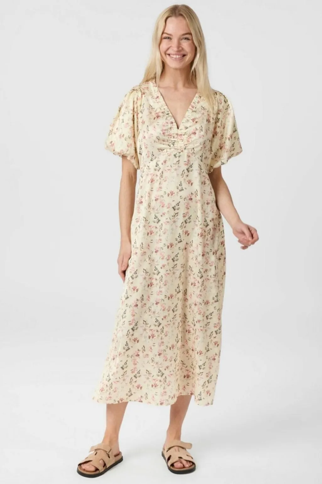 Illana Flower Print Dress 165121