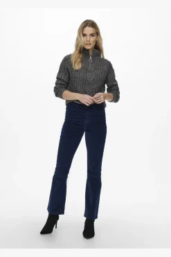 Jdyandrea L/S Zip Cable Pullove Knt