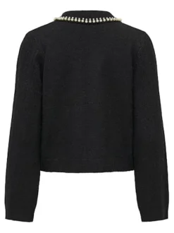 Jdyapril Life L/S Pearl Collar Pull Knt