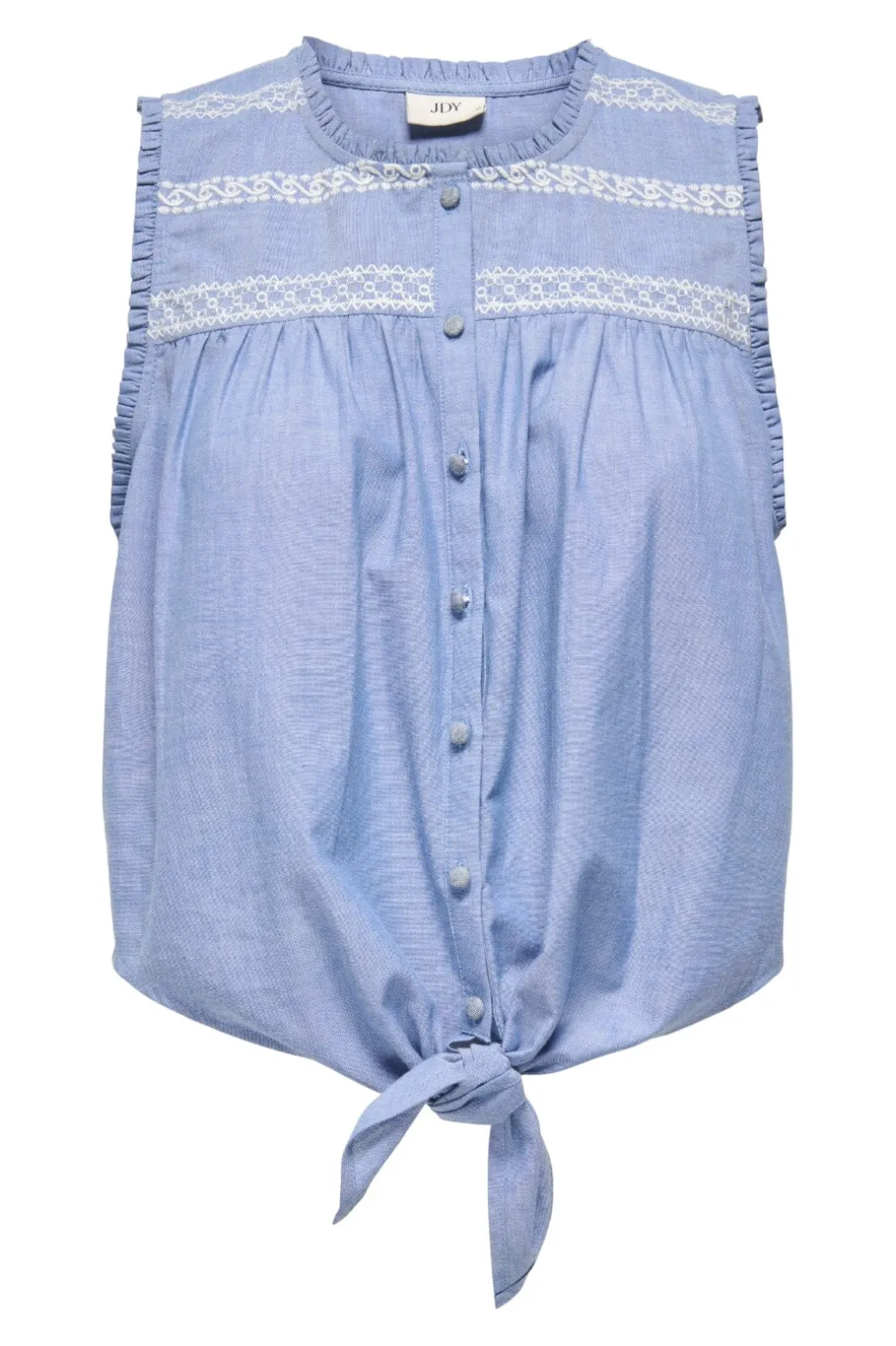 Jdybella S/L Emb Knot Shirt