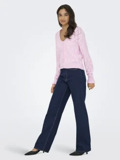 Jdyletty L/S V-Neck Struc Cardi Knt