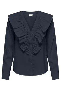 Jdymy Evie L/S V-Neck Frill Shirt