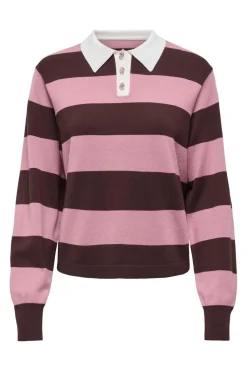 Jdynaima L/S Polo Pullover Knt