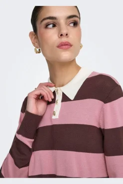 Jdynaima L/S Polo Pullover Knt