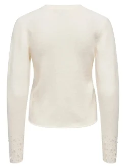 Jdypearl L/S O-Neck Pearl Pullover Knt