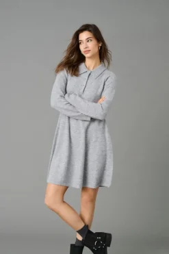 Jdyrosemary Life L/S Collar Dress Knt