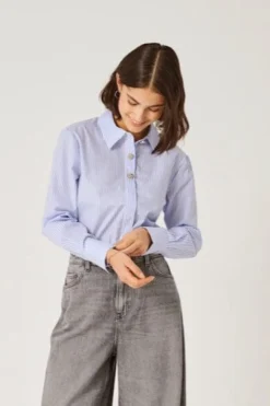 Jdysoho L/S Loose Striped Shirt