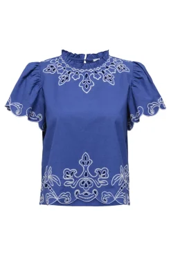 Jdyvera S/S Embroidery Top