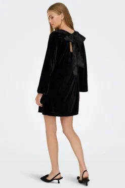 Jdyvictory L/S Velvet Bow Dress