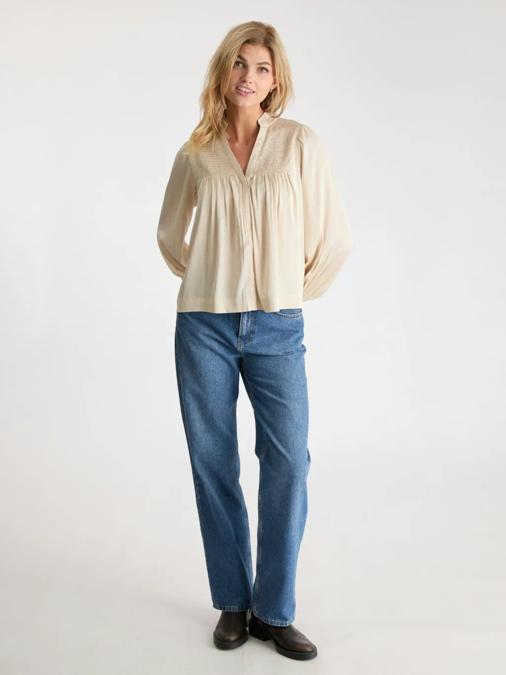 Jill Smooth Satin Blouse