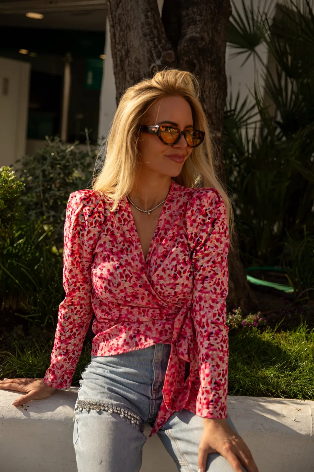 Josie Ink Dots Blouse 165457