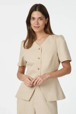 Jules Pinstriped Blouse 164812