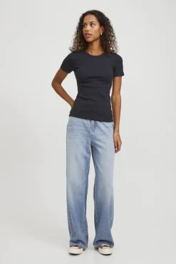 Jxfrankie Str Ss Rib Tee