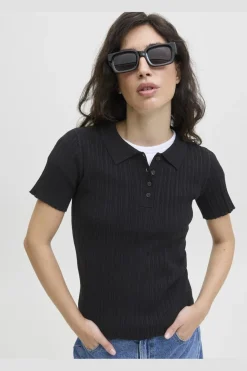 Jxhadley Tight Ss Polo Knit