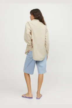 Jxjamie Ls Rlx Linen Blend Shirt Sn