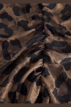 Jxminna Mesh Ls Off Shoulder Top