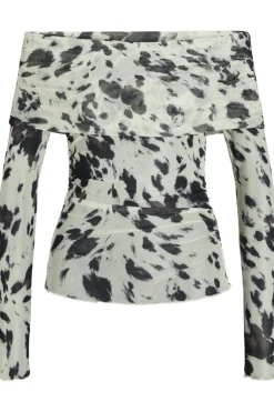 Jxminna Mesh Ls Off Shoulder Top 12270935