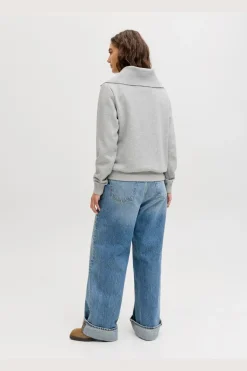 Jxstudio Vesterbro Flat Knit Zip Swt Sn