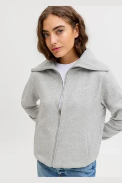 Jxstudio Vesterbro Flat Knit Zip Swt Sn