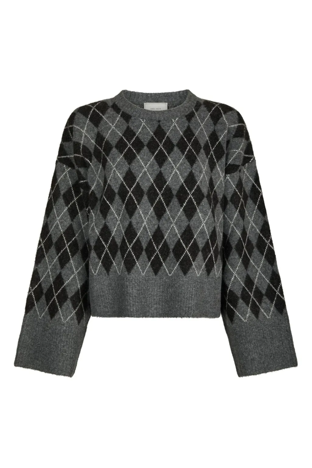 Kick Check Knit Blouse 165204
