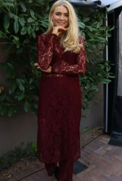 Lacy Ls Long Dress 22272