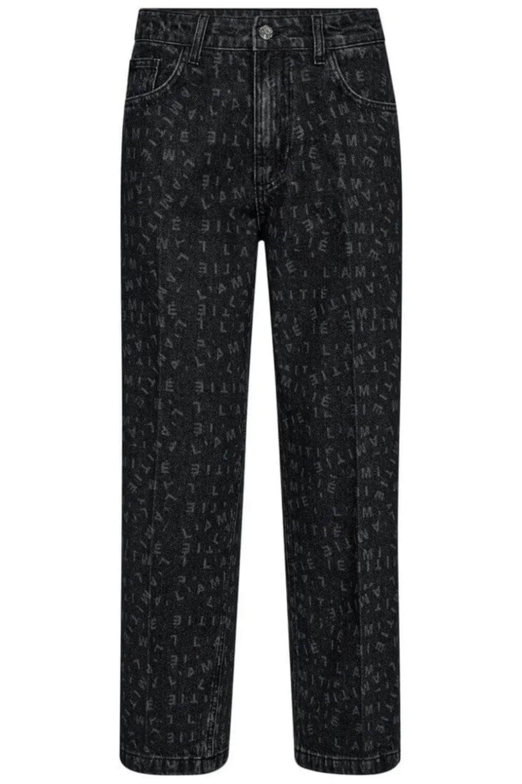 L'Amitié Crop Logo Jeans HL10020