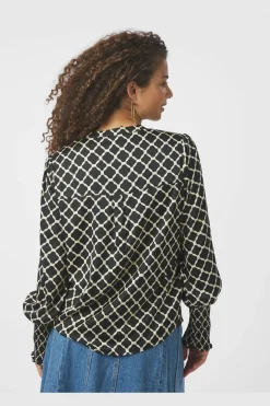 Landa Tile Print Blouse 166926