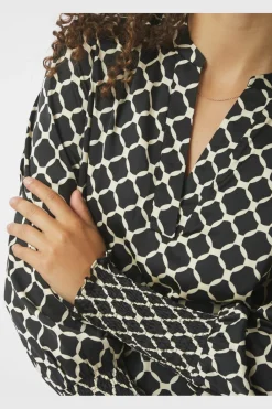 Landa Tile Print Blouse 166926