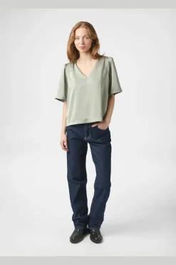 Largo Heavy Sateen Blouse 160108
