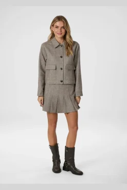 Laurina Herringbone Skirt 165879