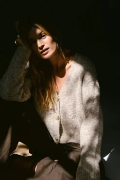 Lavanda Boucle Knit Cardigan 164894