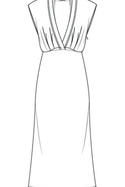 L'Egance Drape Dress HL10041