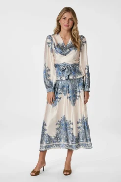 Lenni Paisley Border Skirt 166205