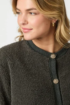 Limo Fluffy Knit Cardigan 161963