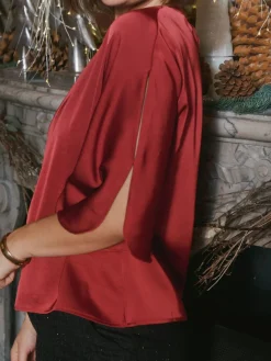 Liora Heavy Sateen Blouse 165567