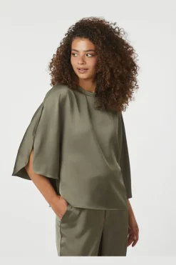 Liora Heavy Sateen Blouse 165567