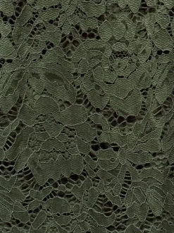 Long Flower Lace Skirt _-W_